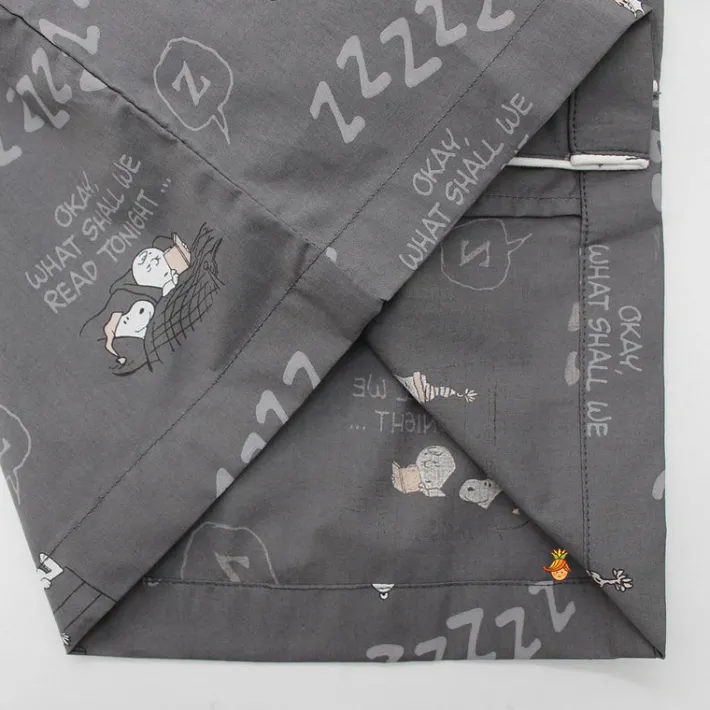 Fashion Grey Snoop Dog Printed Sleepwear BOY Sleep Wear | Sleepwear