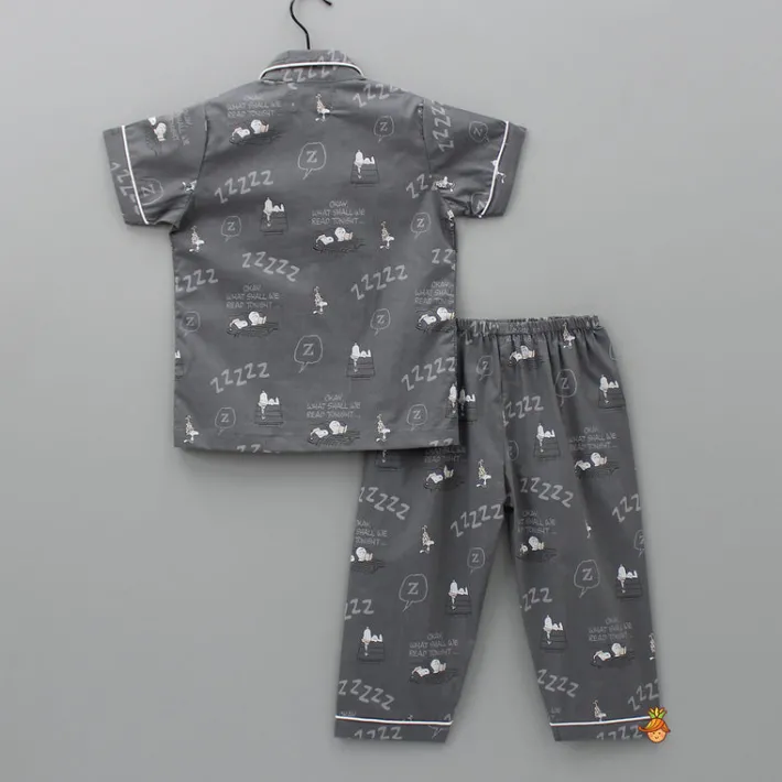Discount Grey Snooze Printed Sleepwear BOY Sleep Wear | Sleepwear