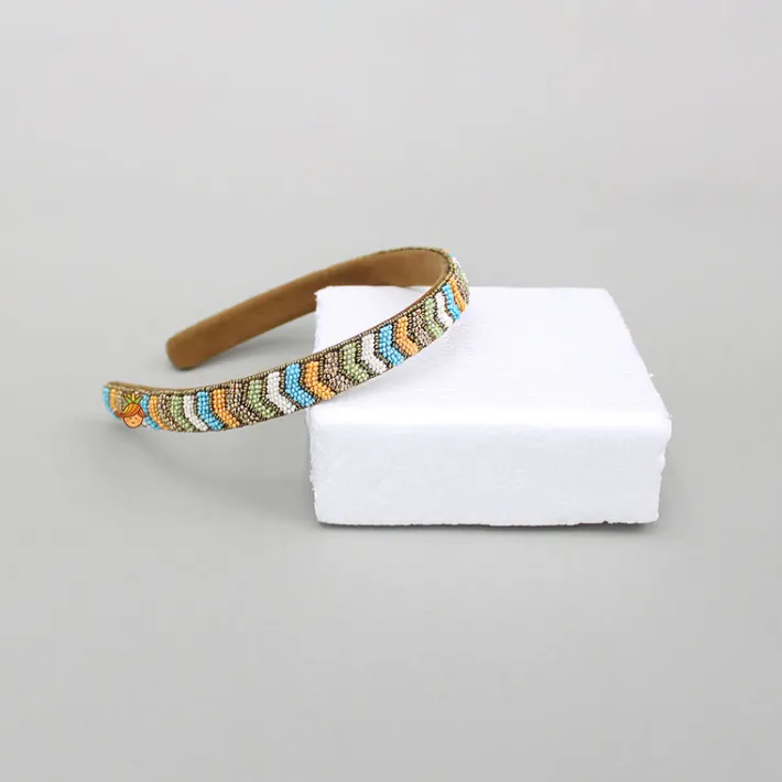 Hot Hairband Featuring Colourful Bead Embroidery Hair Accessories | Hair Bands