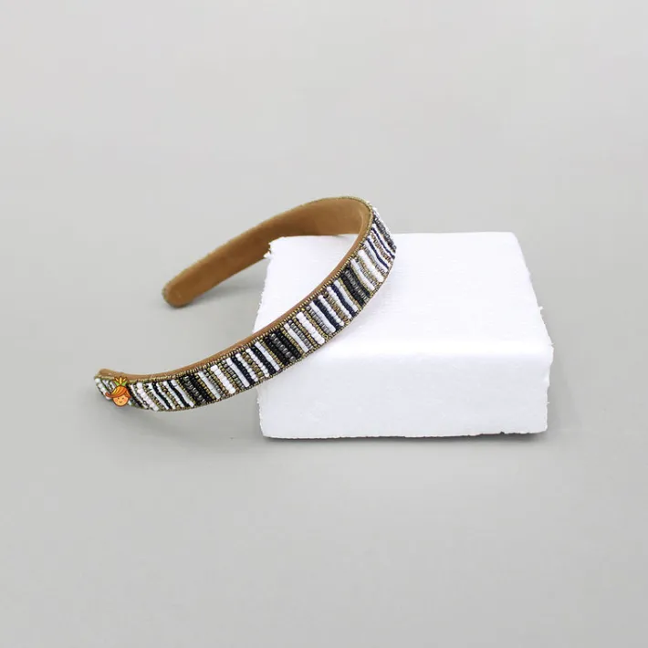 Outlet Hairband With Hand Embroidered Beads Work Hair Accessories | Hair Bands