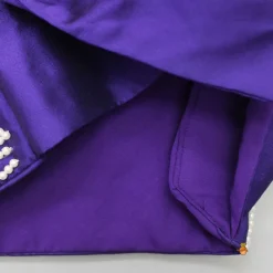 Sale Halter Neck Back Bow Enhanced Purple Top With Flared Palazzo Ethnic Wear | Palazzos & Shararas