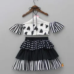New Halter Neck Cold Shoulder Top And Layered Skirt Dresses & Sets | Sets