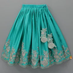 Hot Halter Neck Embroidered Top With Embroidered Lehenga Ethnic Wear | Lehengas & Ghagras