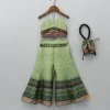 Clearance Halter Neck Green Top And Palazzo With Potli Bag Ethnic Wear | Palazzos & Shararas