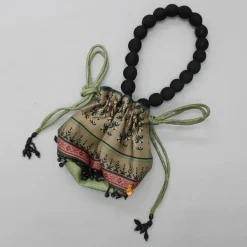 Clearance Halter Neck Green Top And Palazzo With Potli Bag Ethnic Wear | Palazzos & Shararas