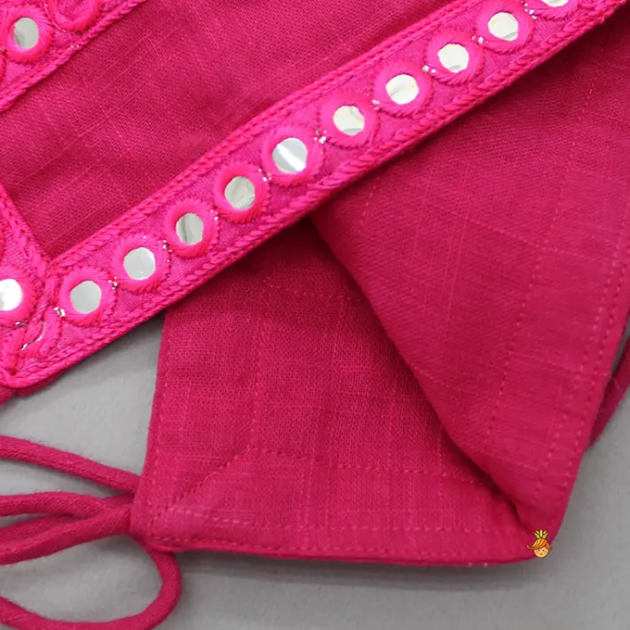 Online Halter Neck Pink Top And Flared Lehenga Ethnic Wear | Lehengas & Ghagras