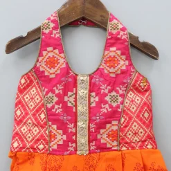 Best Halterneck Dhoti Style Printed Jumpsuit Ethnic Wear | Kurtis & Jumpsuits