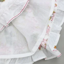 Online Hand Block Floral Printed Tie Up Pink Angarkha Dress Dresses & Sets | Dresses