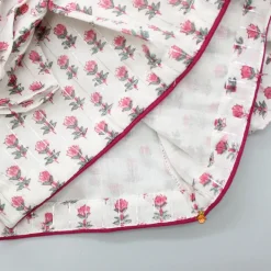 Sale Hand Block Floral Printed Pink Frilly Sleeves Top And Lehenga Ethnic Wear | Lehengas & Ghagras