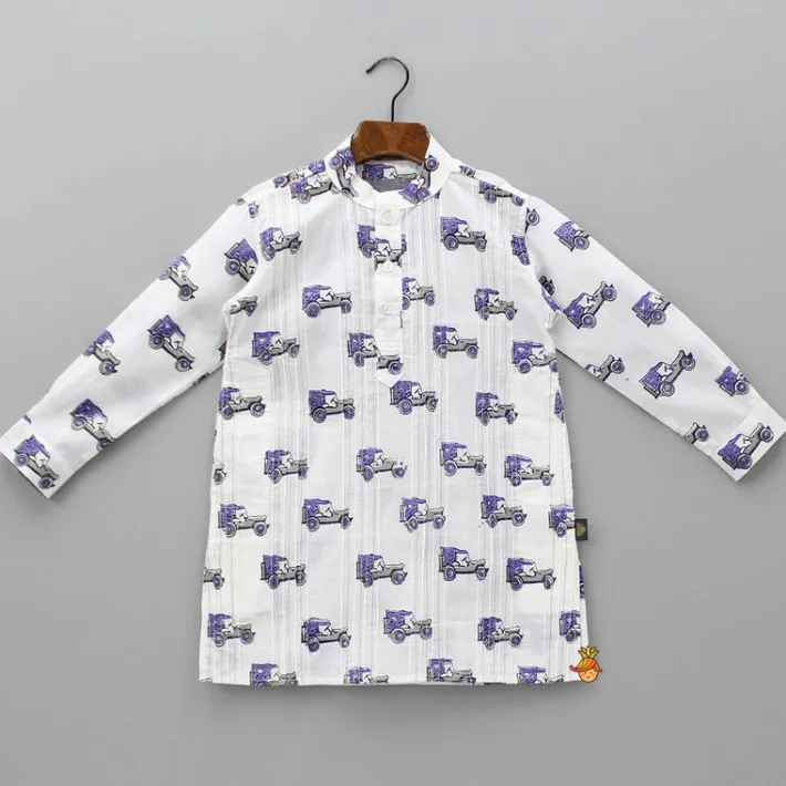 Clearance Hand Block Jeep Printed Kurta BOY Indian Ethnic Wear | Kurtas