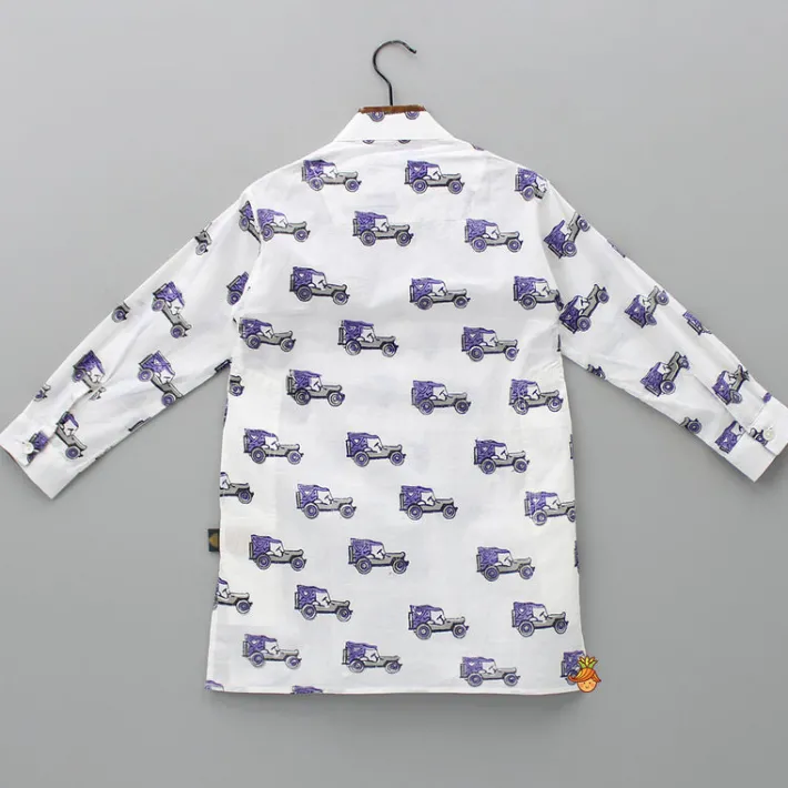 Clearance Hand Block Jeep Printed Kurta BOY Indian Ethnic Wear | Kurtas