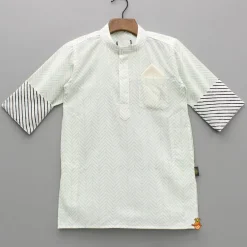 Best Hand Block Printed Green Kurta BOY Indian Ethnic Wear | Kurtas