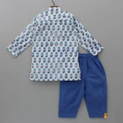 Outlet Hand Block Printed Kurta With Pyjama BOY Indian Ethnic Wear | Ethnic Sets