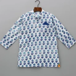 Clearance Hand Block Printed Kurta With Pyjama BOY Twinning Sets | Indian Ethnic Wear