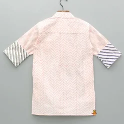 Hot Hand Block Printed Peach Kurta BOY Indian Ethnic Wear | Kurtas