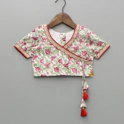 Discount Hand Block Printed Top And Lehenga With Dupatta Ethnic Wear | Lehengas & Ghagras