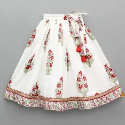 Discount Hand Block Printed Top And Lehenga With Dupatta Ethnic Wear | Lehengas & Ghagras