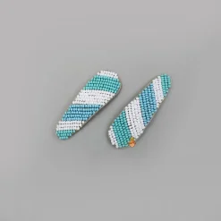 Best Hand Embroidered Colour Block Hair Clips Hair Accessories | Hair Clips