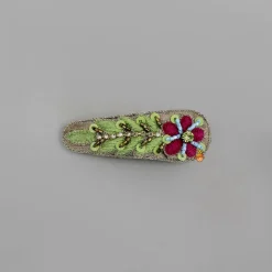 Outlet Hand Embroidered Floral Hair Clips Hair Accessories | Hair Clips