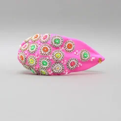 Best Hand Embroidered Pink Hairband Hair Accessories | Hair Bands