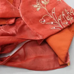 Sale Hand Embroidered Top And Pleated Lehenga With Attached Dupatta Ethnic Wear | Lehengas & Ghagras