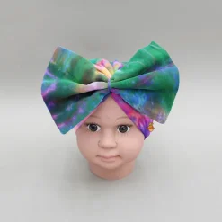 Fashion Head Band With Multicolour Tie Dye Print Hair Accessories | Head Bands