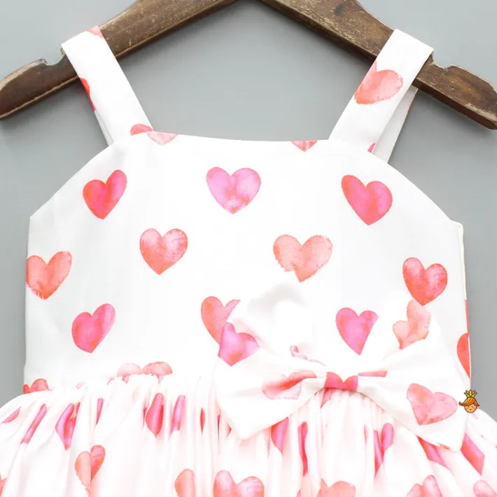 Sale Heart Printed Strappy Dress And Bowie Headband Dresses & Sets | Dresses