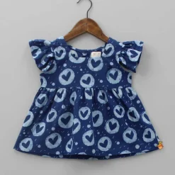 Clearance Heart Printed Top Tops & Tunics