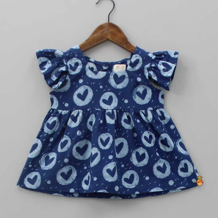 Clearance Heart Printed Top Tops & Tunics
