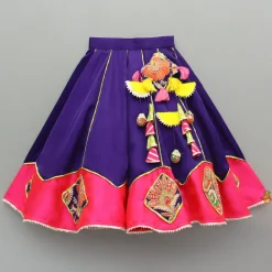 Hot Heavy Embroidered Collar Neck Purple Top And Lehenga Ethnic Wear | Lehengas & Ghagras