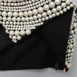 Clearance Heavy Yoke Embroidered Black Top And Dhoti Style Skirt Ethnic Wear | Dhotis & Patialas