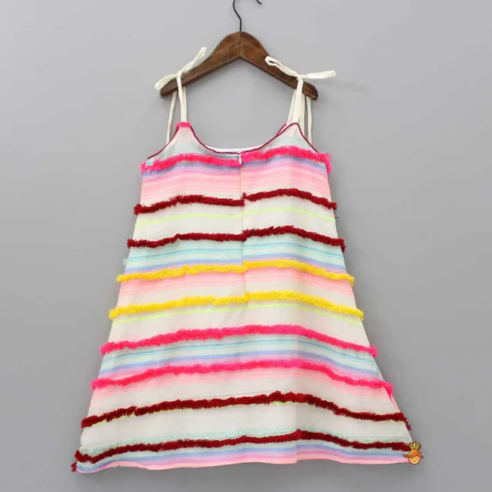 Clearance Horizontal Striped Multicolour Strappy Dress Dresses & Sets | Dresses