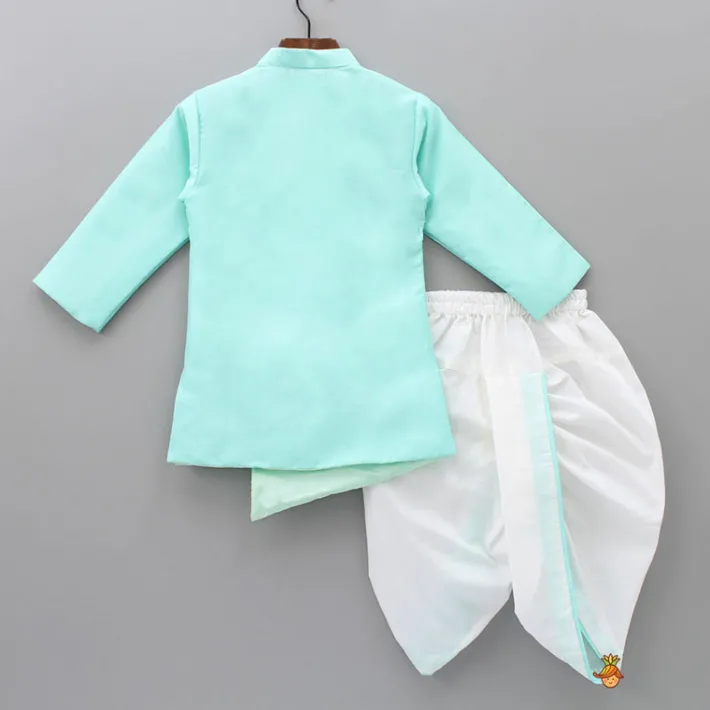 Online Horse Embroidered Jodhpuri Sherwani And Dhoti BOY Indian Ethnic Wear | Sherwani Sets