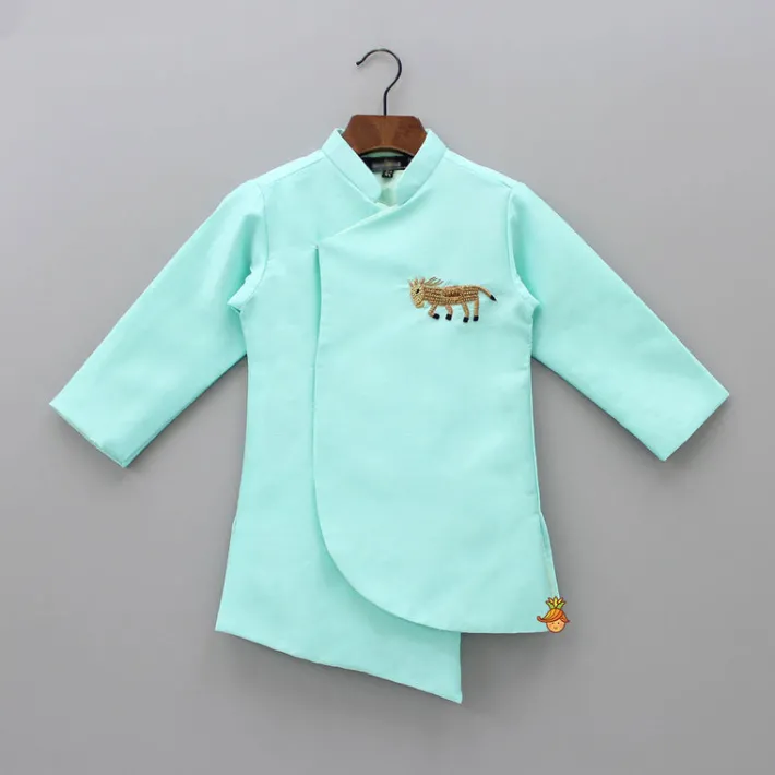 Online Horse Embroidered Jodhpuri Sherwani And Dhoti BOY Indian Ethnic Wear | Sherwani Sets