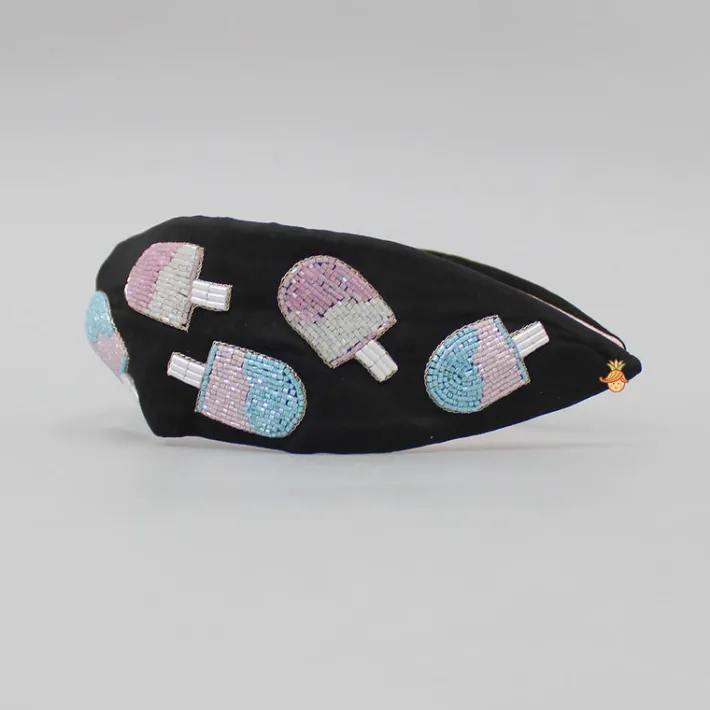 Hot Ice Cream Embroidered Hairband Hair Accessories | Hair Bands