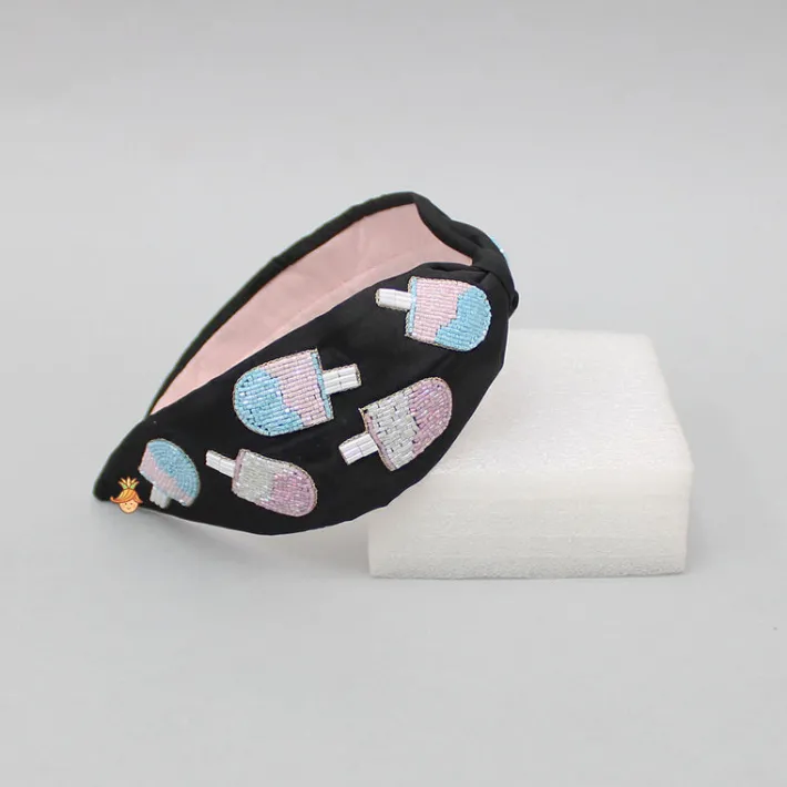 Hot Ice Cream Embroidered Hairband Hair Accessories | Hair Bands