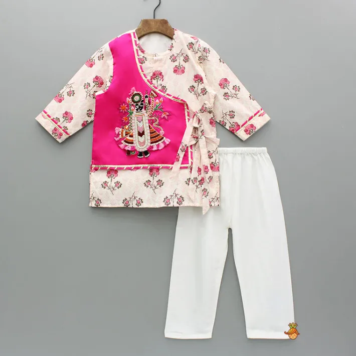 Hot Idol Print Flap Kurta And Pyjama Set BOY Indian Ethnic Wear | Ethnic Sets