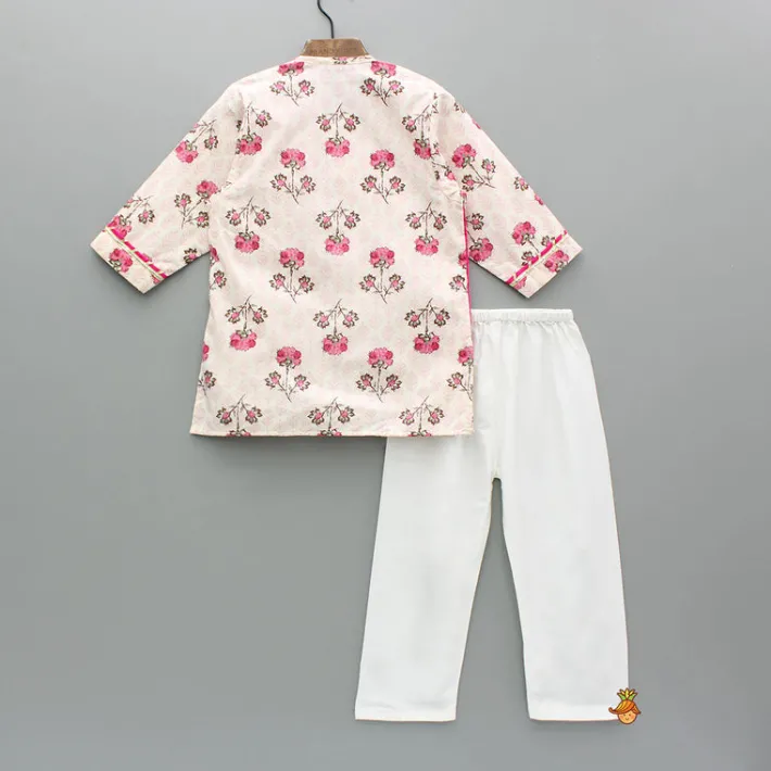 Hot Idol Print Flap Kurta And Pyjama Set BOY Indian Ethnic Wear | Ethnic Sets