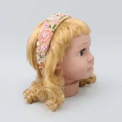 Outlet Intricate Multicolour Floral And Leaf Embroidered Hair Band Hair Accessories | Hair Bands