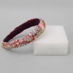 Clearance Intricate Thread Embroidered Net Hair Band Hair Accessories | Hair Bands
