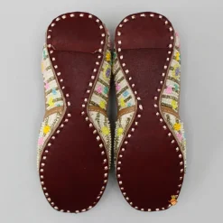 Discount Ivory Beads Floral Jutti Shoes