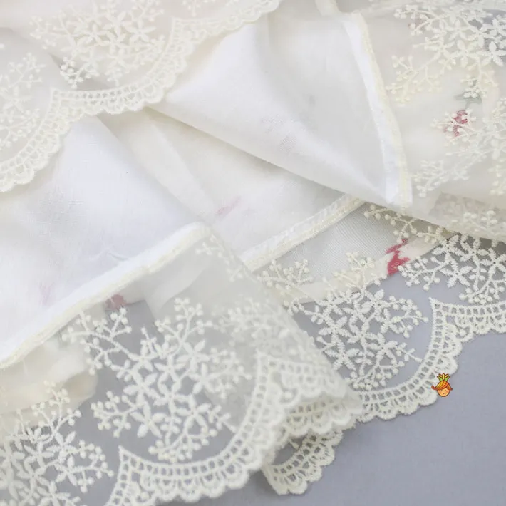 Clearance Ivory Chanderi Strappy Top And Palazzo Ethnic Wear | Palazzos & Shararas