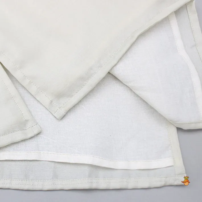 Hot Ivory Embellsihed Kurta And Pyjama BOY Indian Ethnic Wear | Ethnic Sets