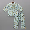 Sale Jungle Safari Printed Notch Collar Sleepwear BOY Sleep Wear | Sleepwear