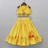 Hot Jungle Theme Embroidered Yellow Top And Flared Lehenga Ethnic Wear | Lehengas & Ghagras
