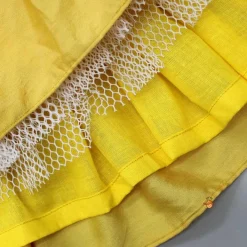 Hot Jungle Theme Embroidered Yellow Top And Flared Lehenga Ethnic Wear | Lehengas & Ghagras