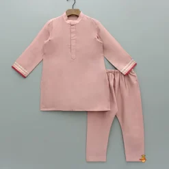 Discount Kurta With Printed Embroidered Jacket And Pyjama BOY Twinning Sets | Indian Ethnic Wear