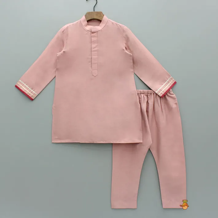 Discount Kurta With Printed Embroidered Jacket And Pyjama BOY Twinning Sets | Indian Ethnic Wear