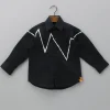 Sale Lace Detail Black Shirt BOY Shirts & Tees