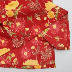 Discount Lace Detail Front Placket Red Printed Kurta And Pyjama BOY Indian Ethnic Wear | Ethnic Sets